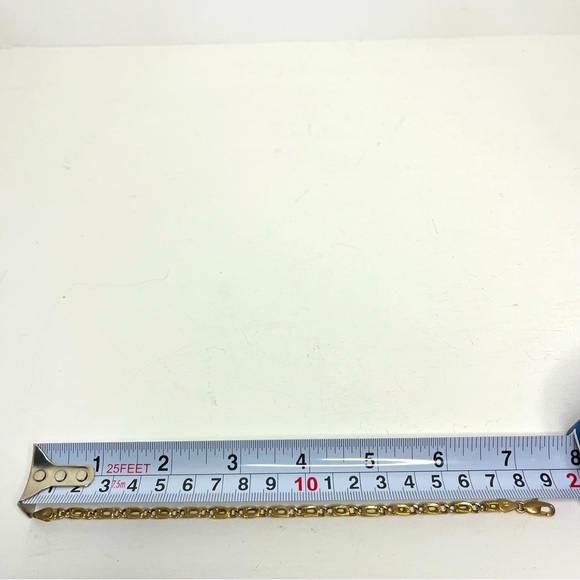 14 Karat Gold Chain Bracelet 7.5 Inch - Picture 10 of 10